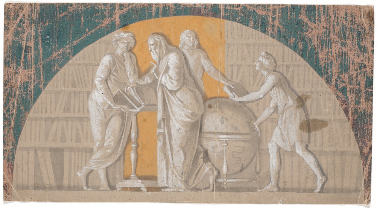 Oprettelsen af det kgl. bibliotek af Nicolai Abildgaard