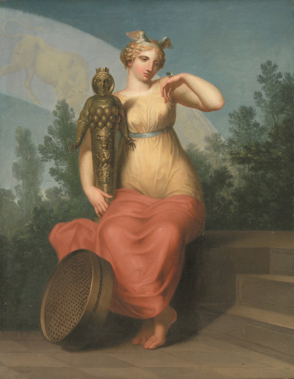 Filosofi. Allegorisk figur. af Nicolai Abildgaard