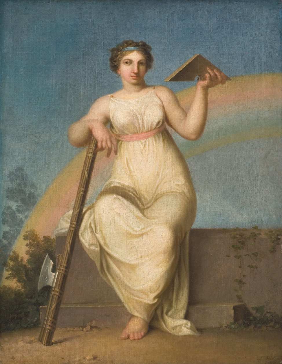 Retsvidenskab. Allegorisk figur, 1800. af Nicolai Abraham Abildgaard