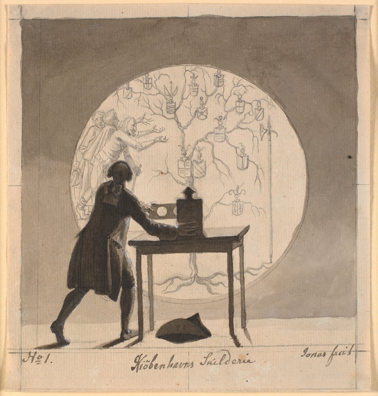 Laterna Magica, 1786-1788. af Nicolai Abraham Abildgaard
