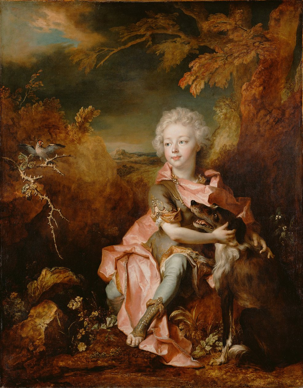Portræt af en dreng i fancy kjole af Nicolas de Largillière