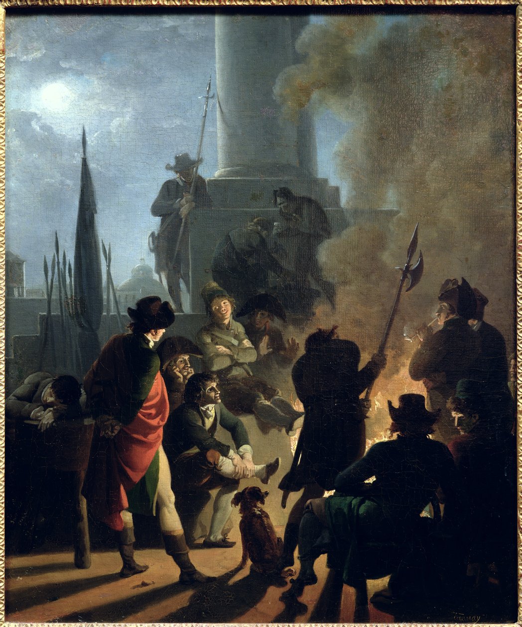Revolutionær scene: En bivuak af Nicolas Antoine Taunay
