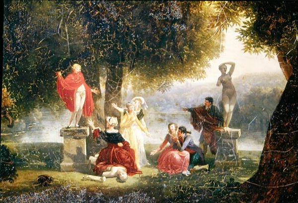 Statuen af kærlighed af Nicolas Antoine Taunay