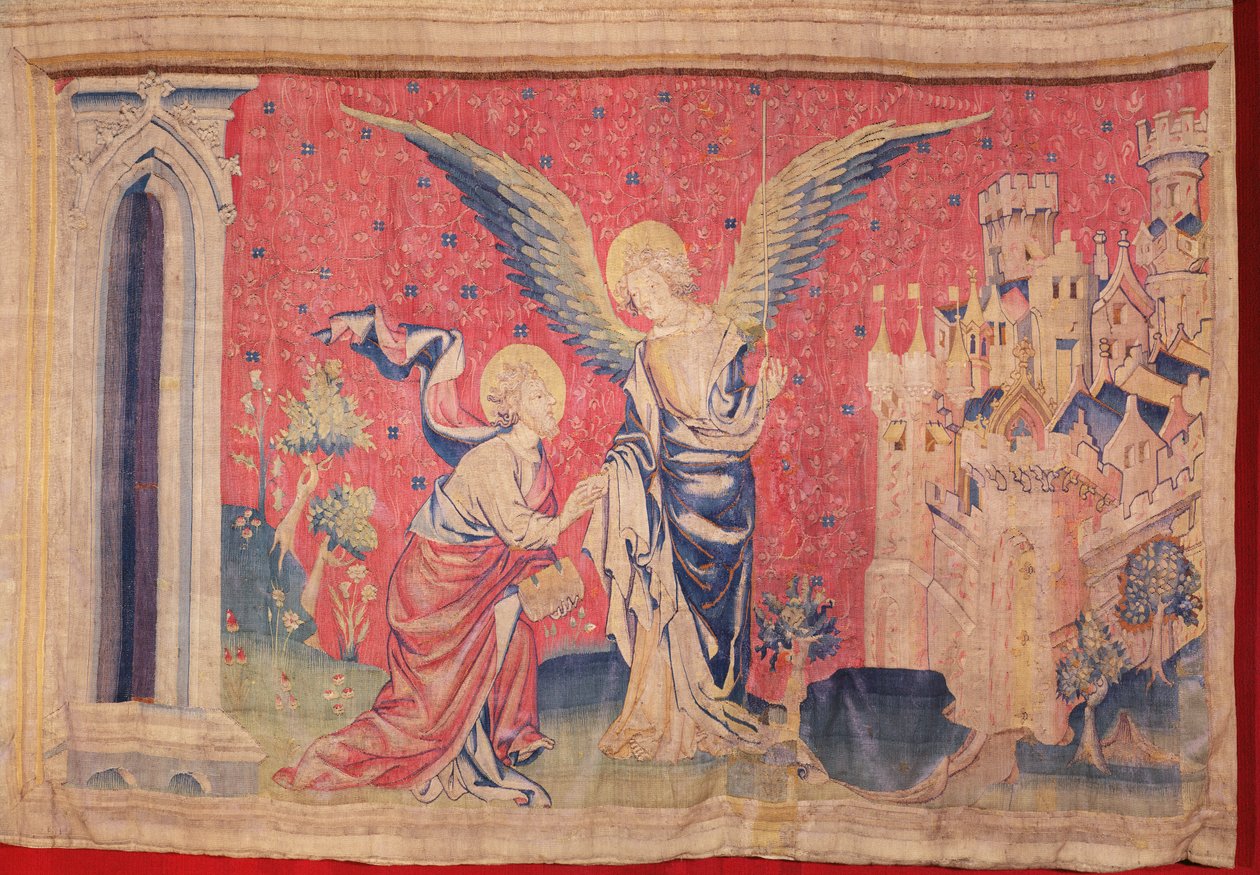 Det nye Jerusalem, fra Apokalypse-tapetet fra Angers, 1373-87 (tapet) af Nicolas Bataille