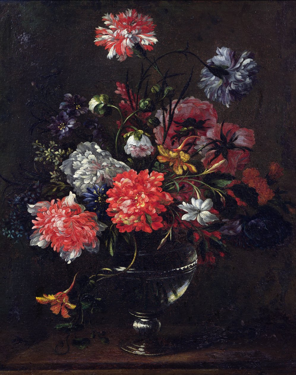 Blomster i en glasvase af Nicolas Baudesson
