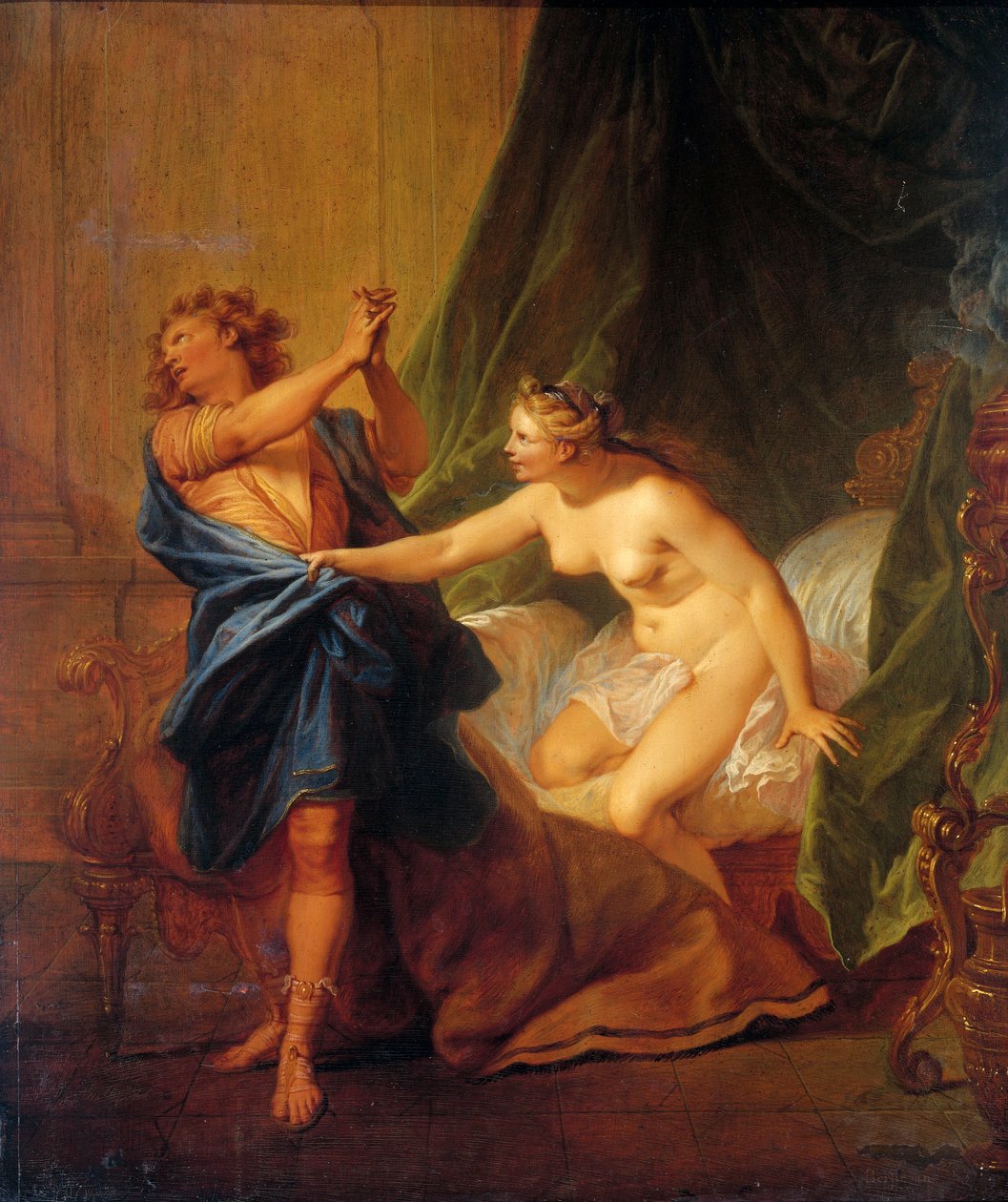 Joseph og Potifars kone af Nicolas Bertin