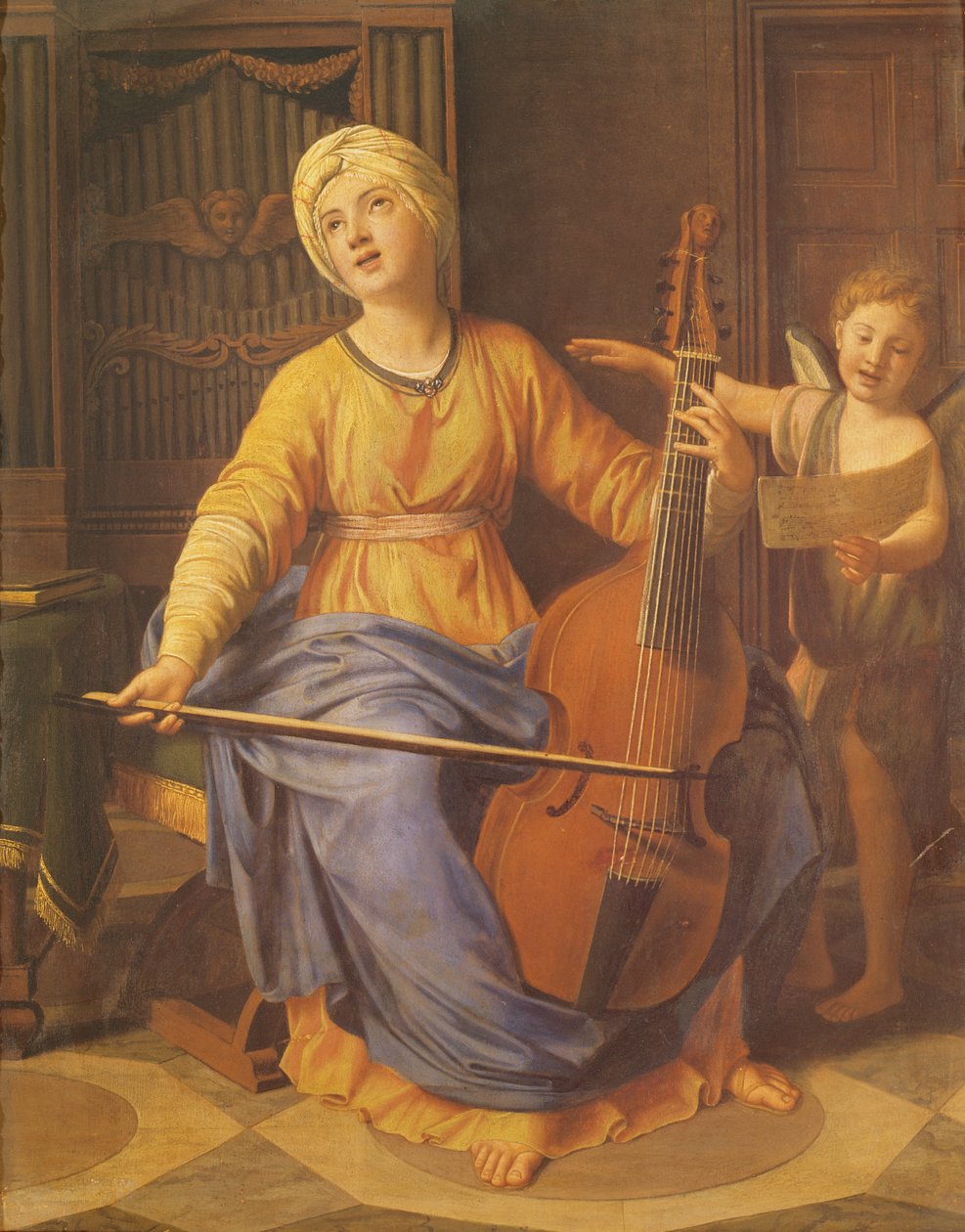 St. Cecilia af Nicolas Colombel