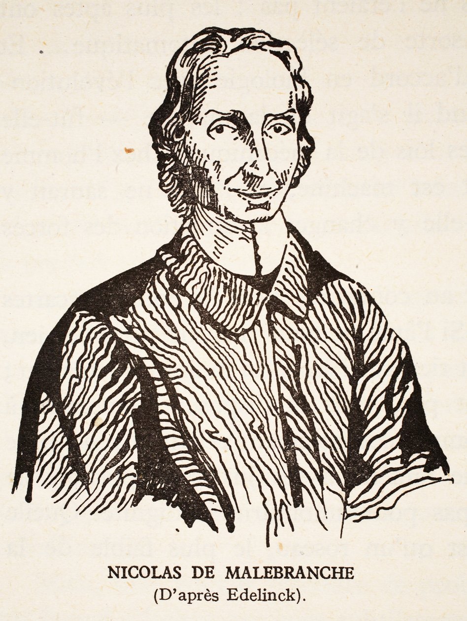 Nicholas de Malebranche af Nicolas Etienne Edelinck