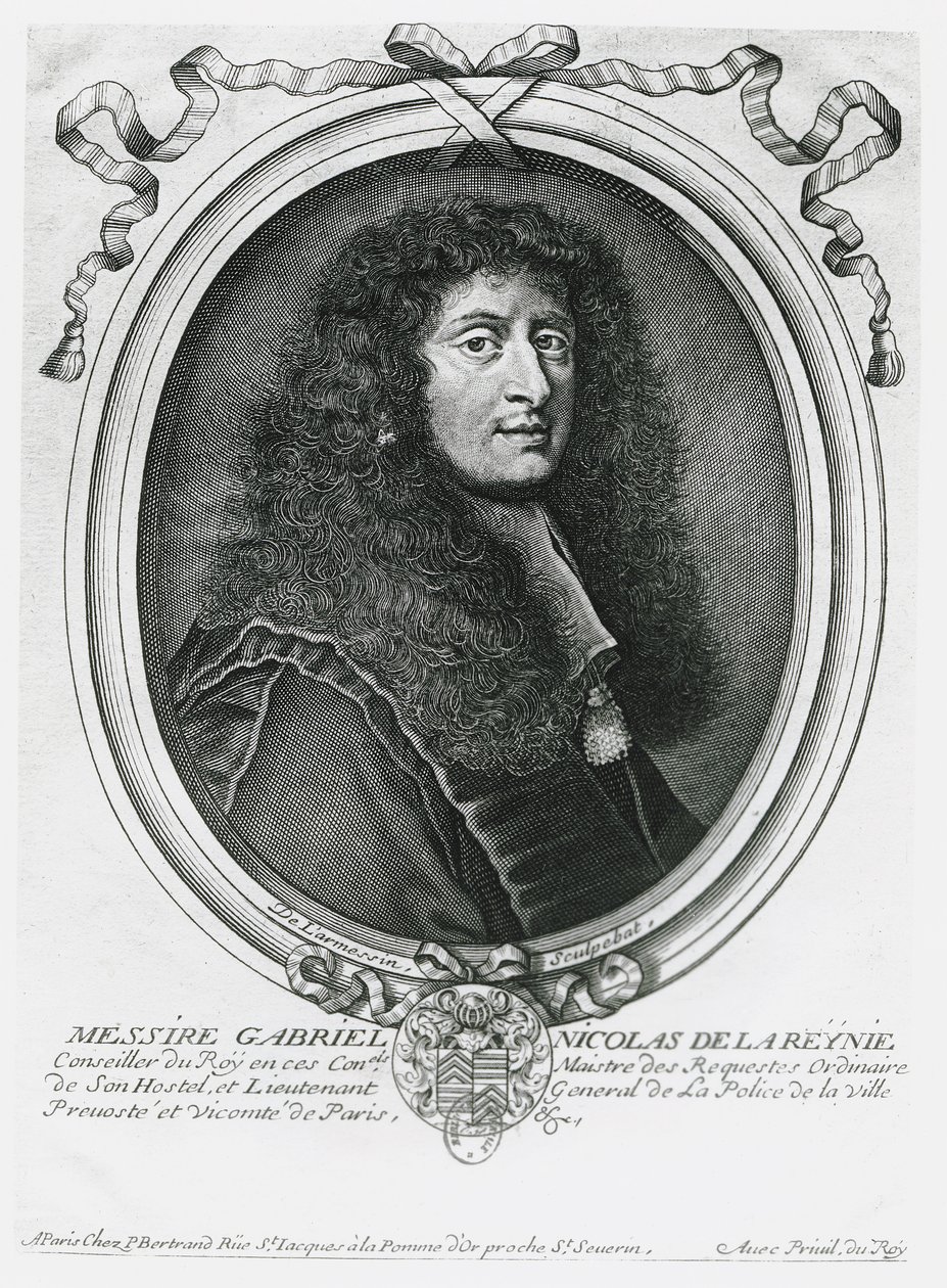 Gabriel Nicolas de la Reynie af Nicolas II de Larmessin