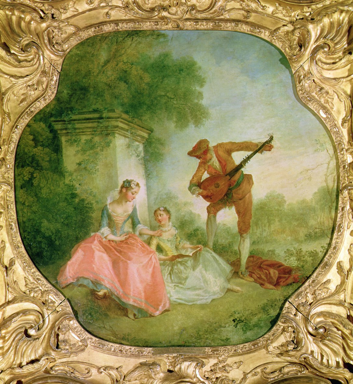 Musikundervisning, 1743 af Nicolas Lancret