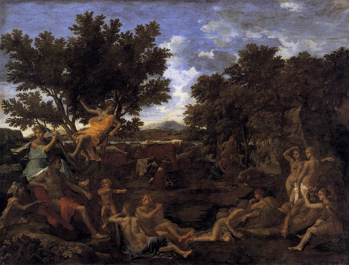 Apollo og Daphne af Nicolas Poussin