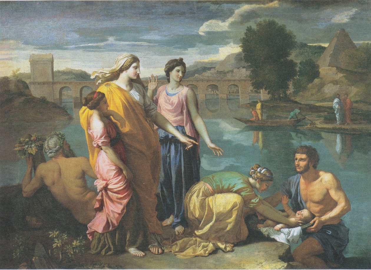 At finde Moses af Nicolas Poussin