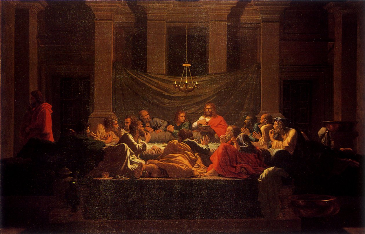 Hellig eukaristi II af Nicolas Poussin