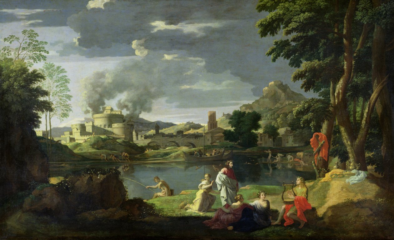Orfeus og Eurydike af Nicolas Poussin