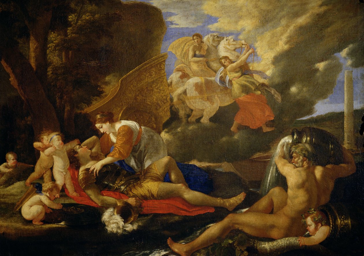 Rinaldo og Armida af Nicolas Poussin