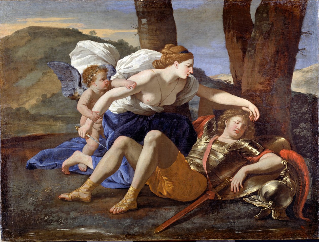 Rinaldo og Armida af Nicolas Poussin
