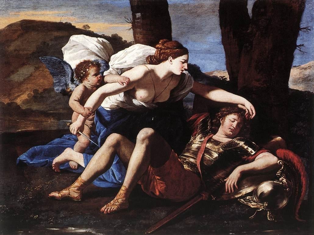 Rinaldo og Armida af Nicolas Poussin