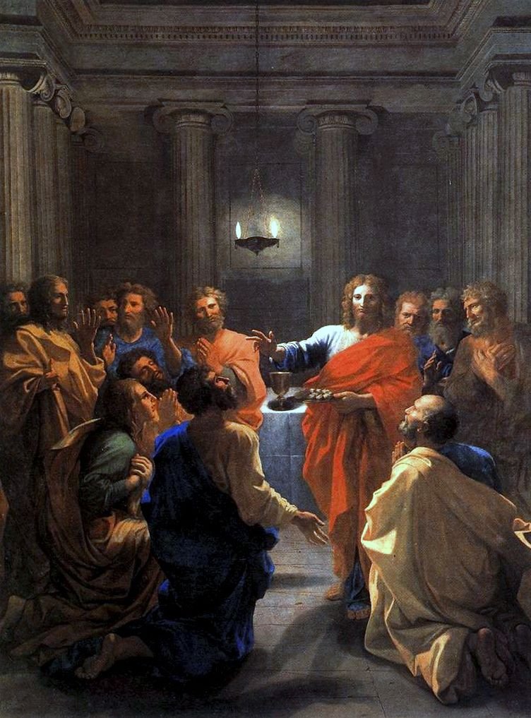 Eukaristiens institution af Nicolas Poussin