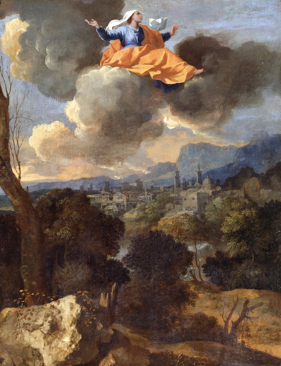 Oversættelsen af den hellige Rita af Cascia af Nicolas Poussin