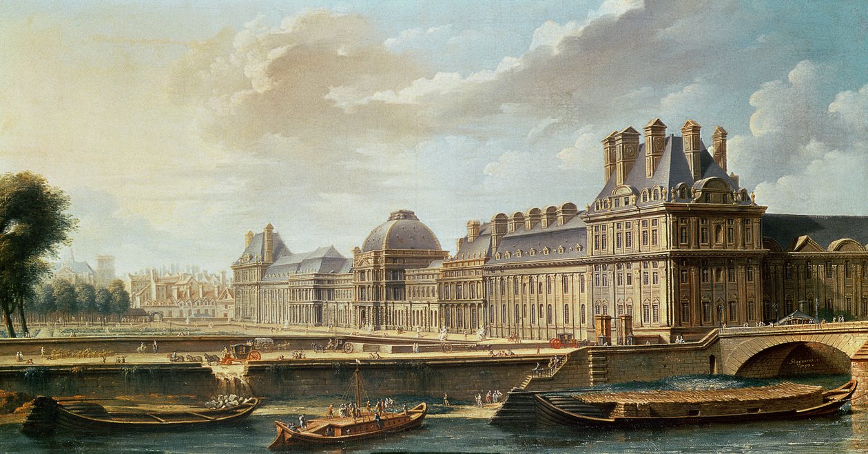 Tuileriernes palads og have, 1757 af Nicolas Raguenet