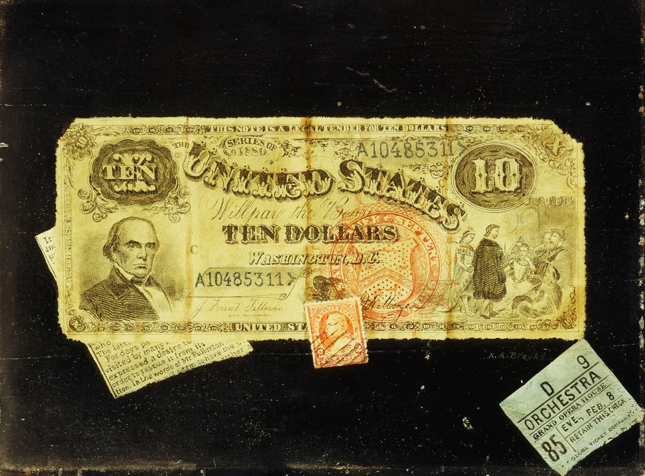 Ti dollarsedlen, af Nicolas Alden Brooks
