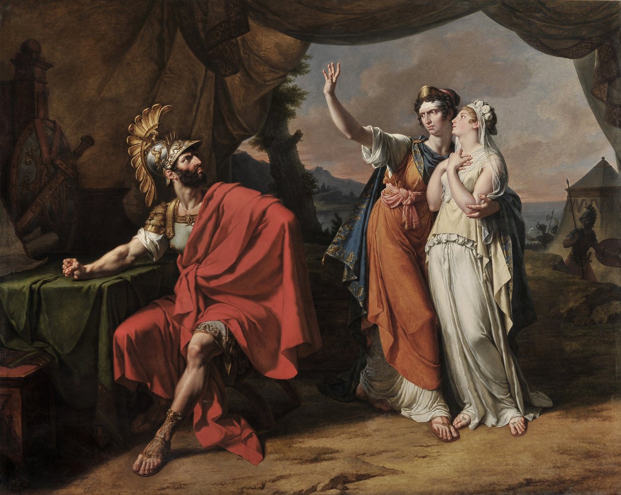 Iphigenia i Aulide af Nicolas Andre Monsiau