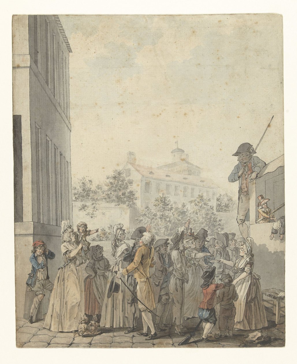 Dukketeater på en firkant af Nicolas Antoine Taunay