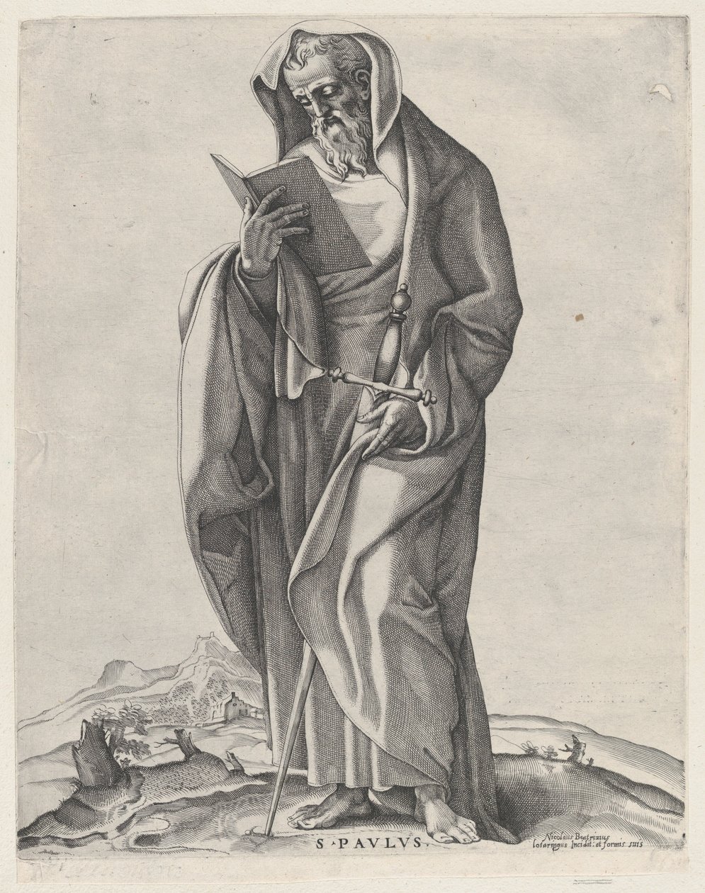 En gammel mand Saint Paul, 1530-66., 1530-66. af Nicolas Beatrizet