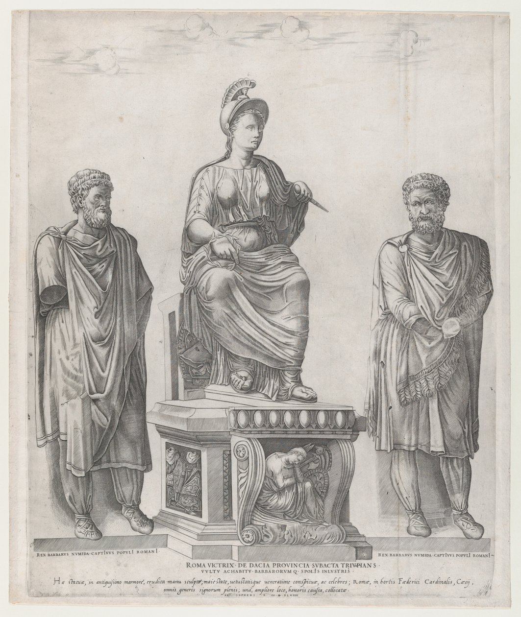 Mirror of Roman Magnificence: Rome Victorious, 1549., 1549. af Nicolas Beatrizet