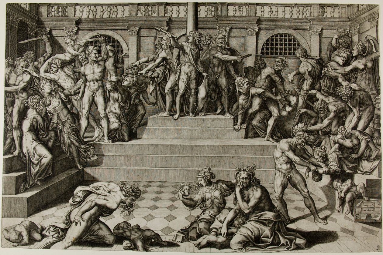 Massakren på de uskyldige af Nicolas Beatrizet