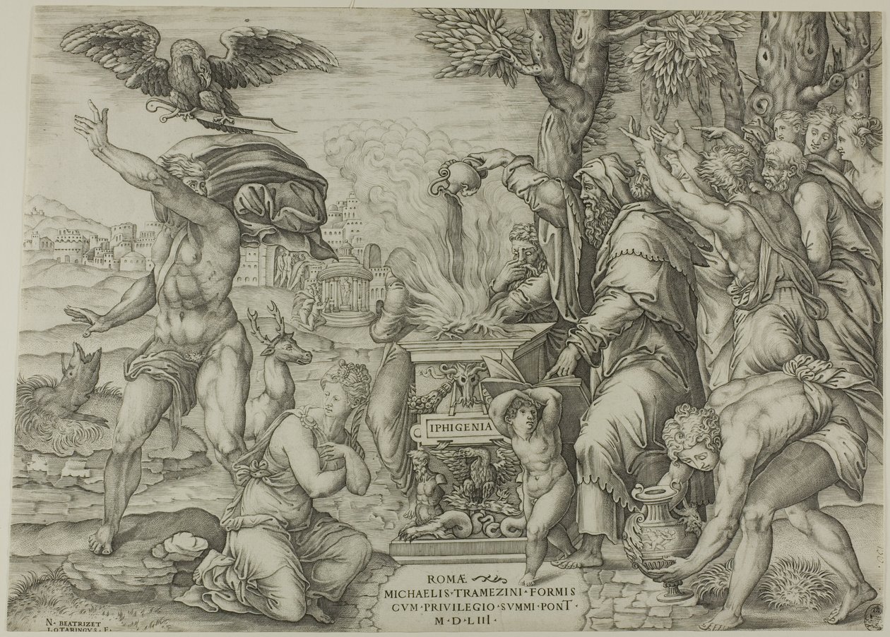 Iphigenia-offeret af Nicolas Beatrizet