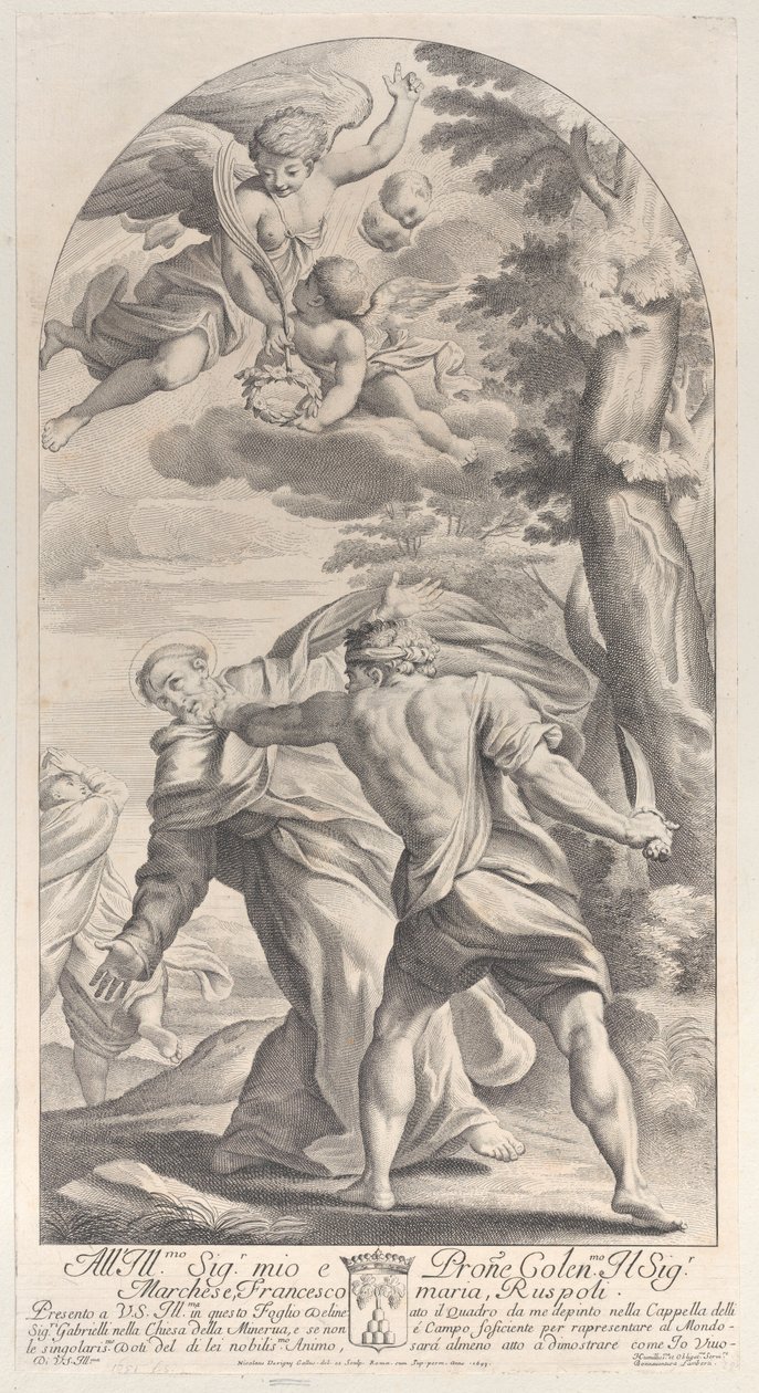 En helgens martyrdød, 1693., 1693. af Nicolas Dorigny