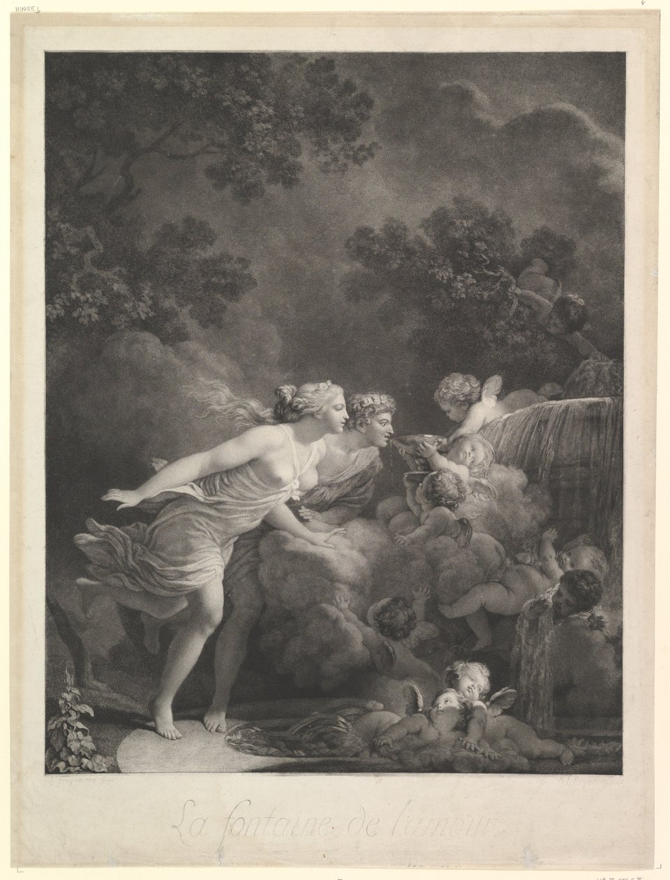 Kærlighedens kilde, 1785. af Nicolas Francois Regnault