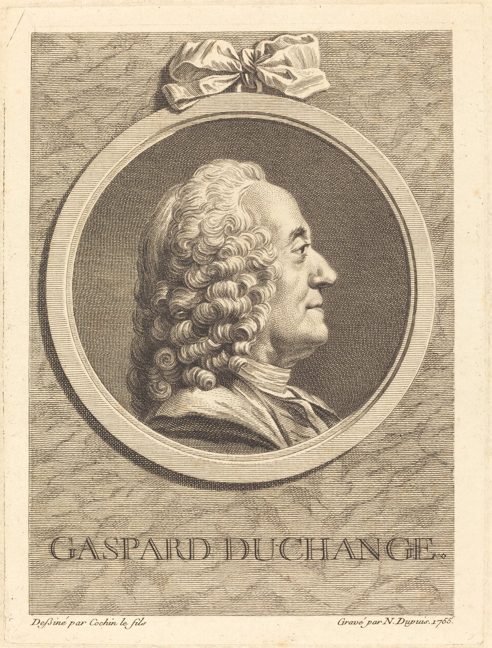 Gaspard Duchange af Nicolas Gabriel Dupuis after Charles Nicolas Cochin II