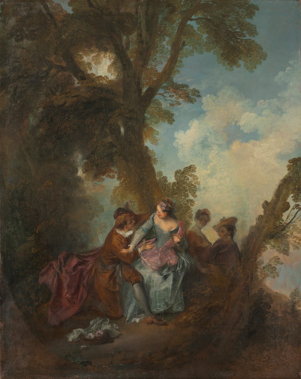 Kærlighedserklæring, ca. 1720. af Nicolas Lancret