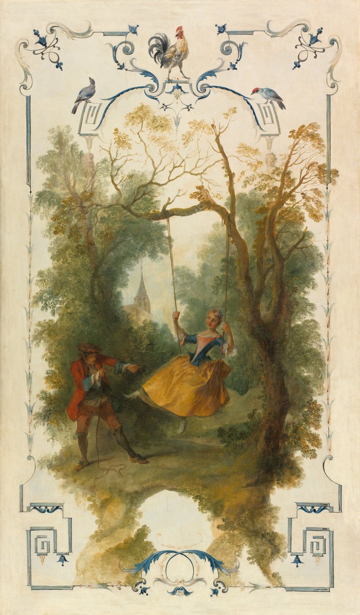 Gyngen, ca. 1723-1727. af Nicolas Lancret