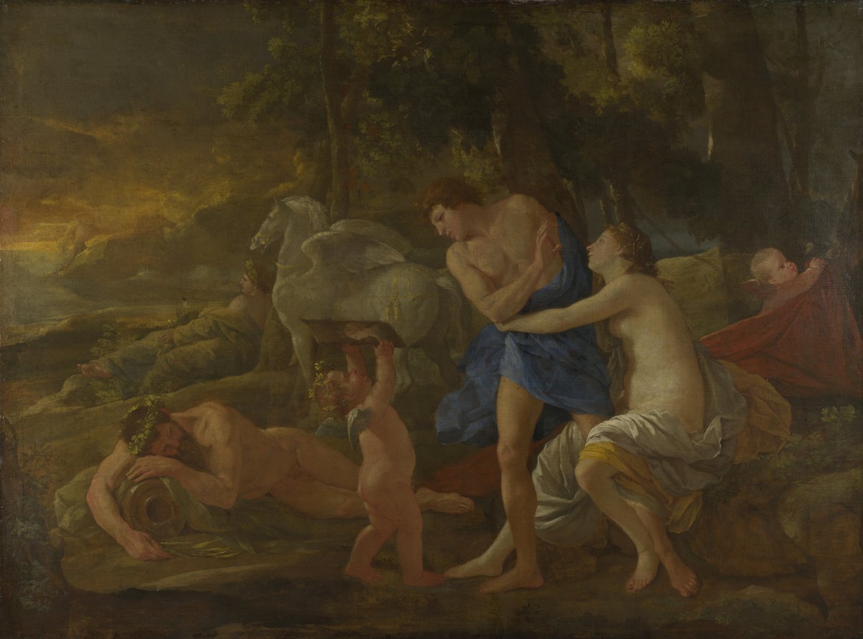 Cephalus og Aurora, ca. 1630 af Nicolas Poussin