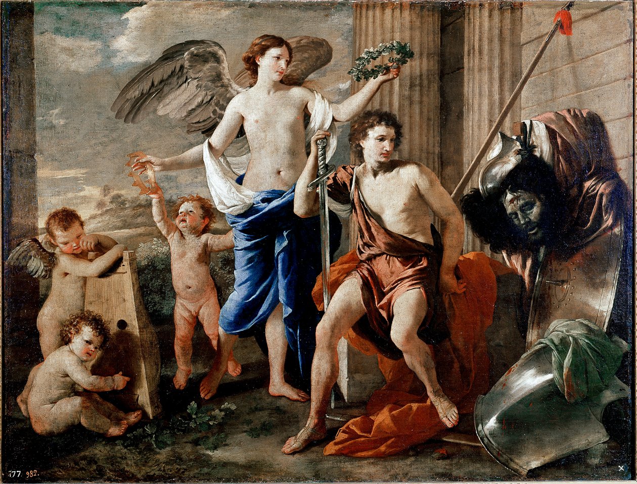 Davids triumf. Maleri af Nicolas Poussin af Nicolas Poussin