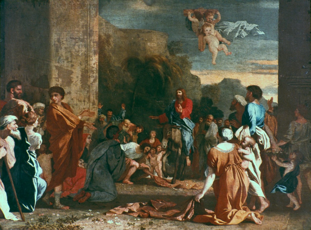 Jesus går ind i Jerusalem, c1630 af Nicolas Poussin