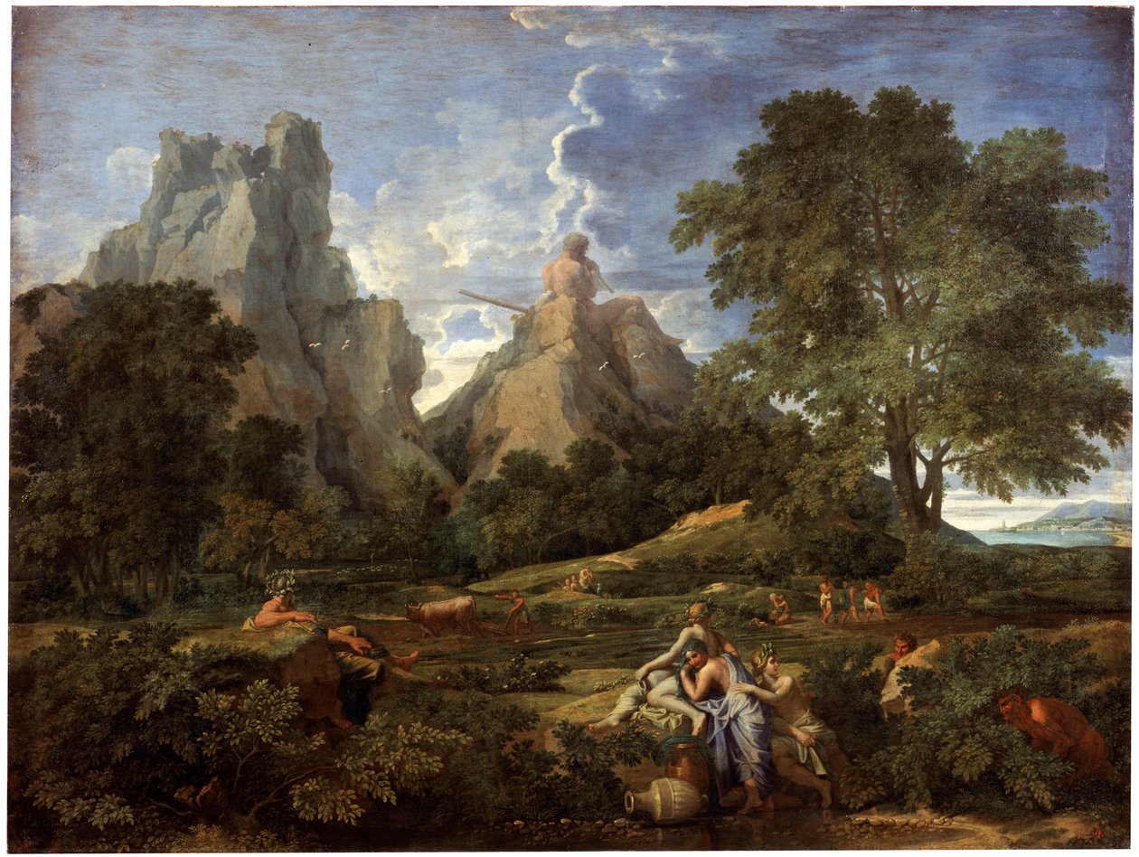Landskab med polyfem, 1649. af Nicolas Poussin