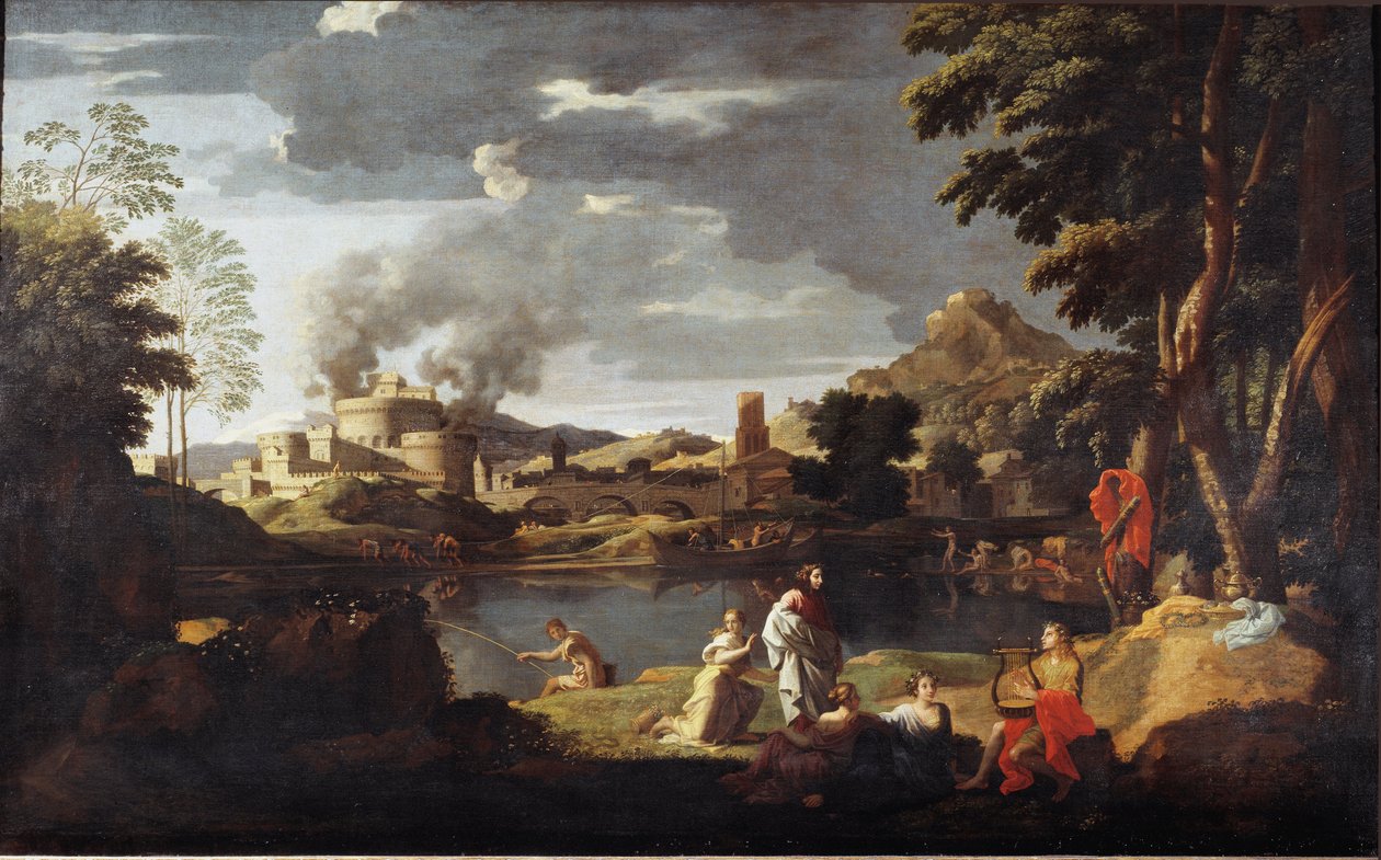 Orpheus og Eurydice Maleri af Nicolas Poussin af Nicolas Poussin