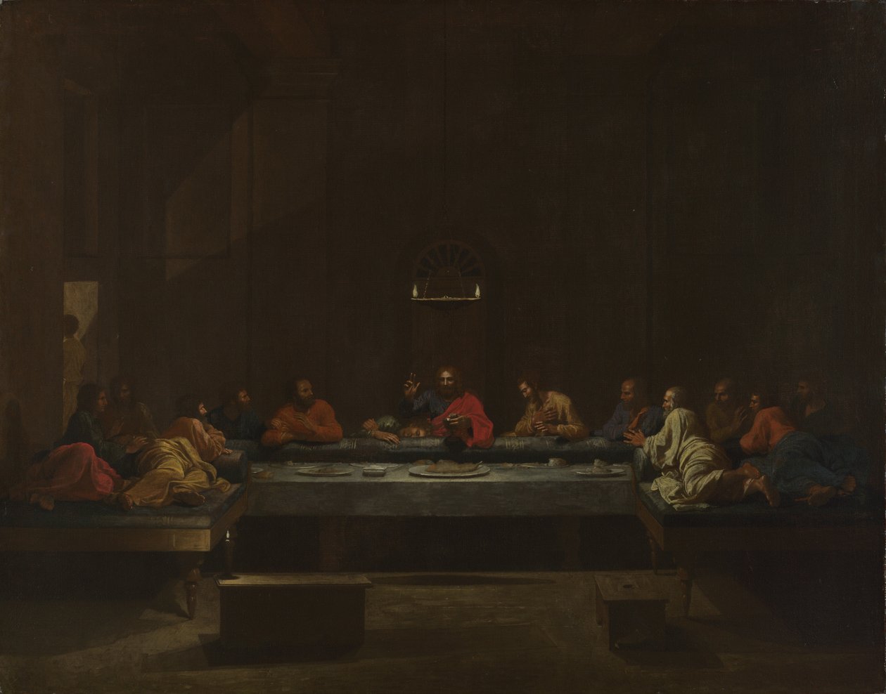 Syv sakramenter: Eukaristi, ca 1637-1640 af Nicolas Poussin