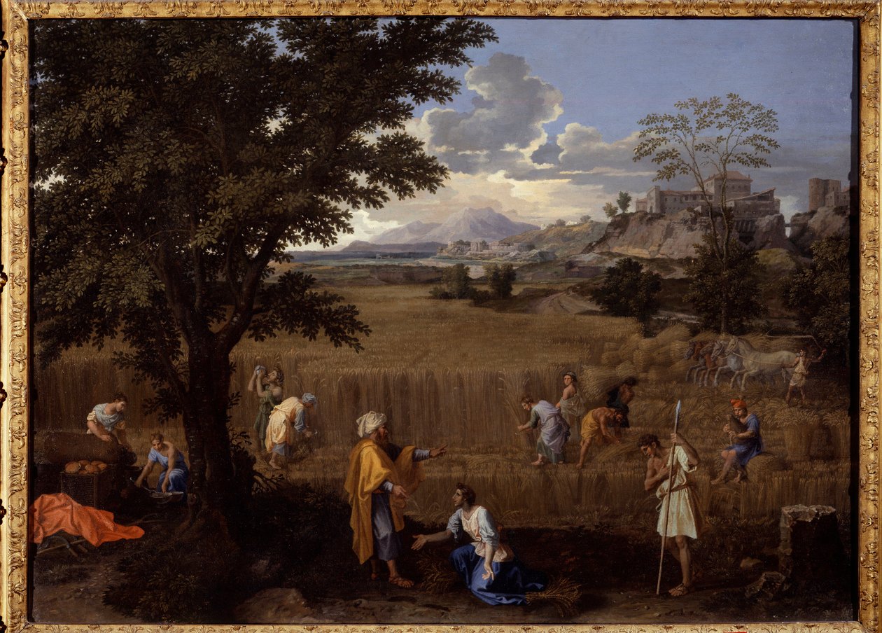 Sommer eller Ruth og Boaz af Nicolas Poussin