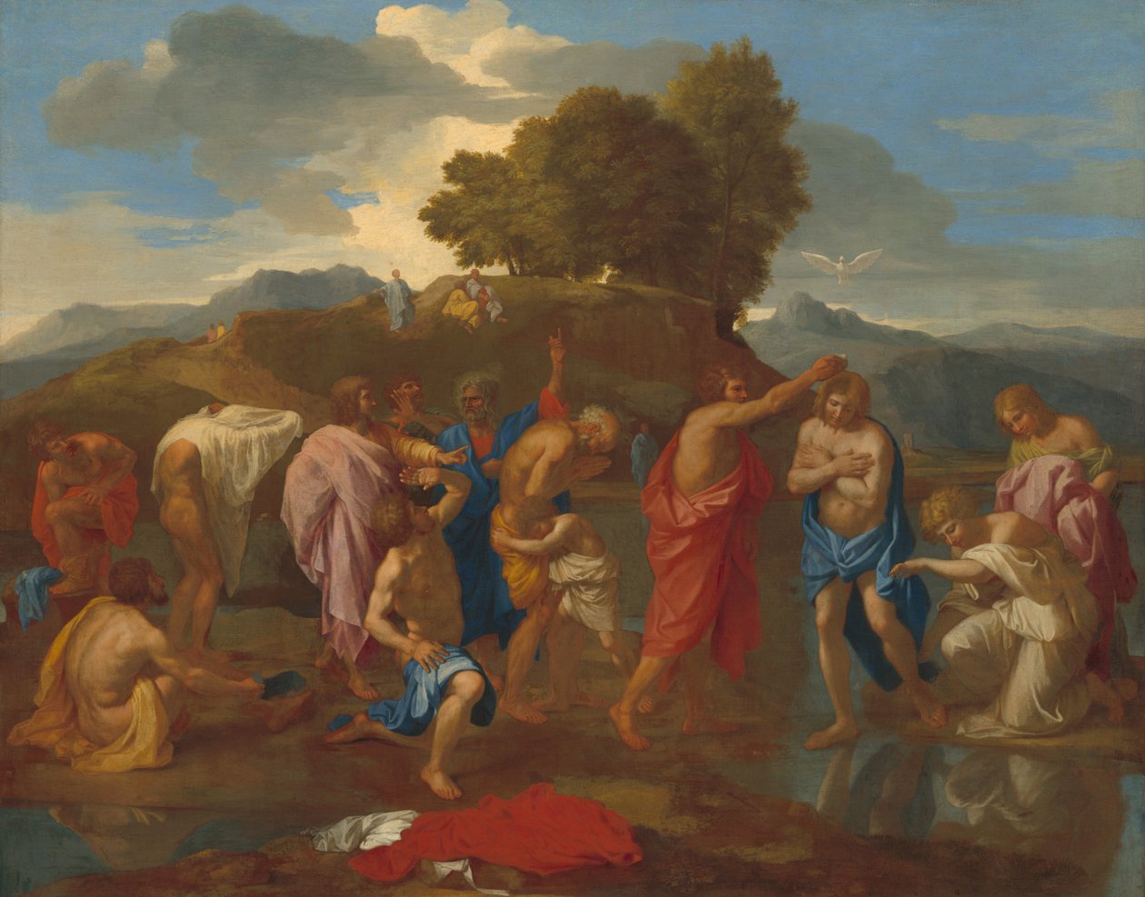 Kristi dåb af Nicolas Poussin