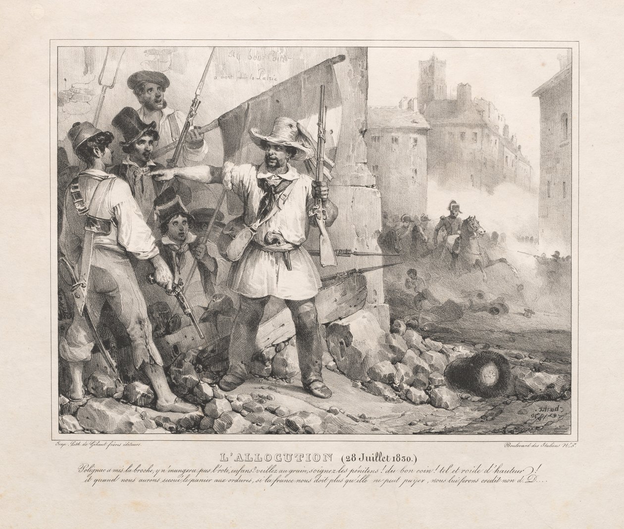 Tildeling (28. juli 1830) af Nicolas Toussaint Charlet