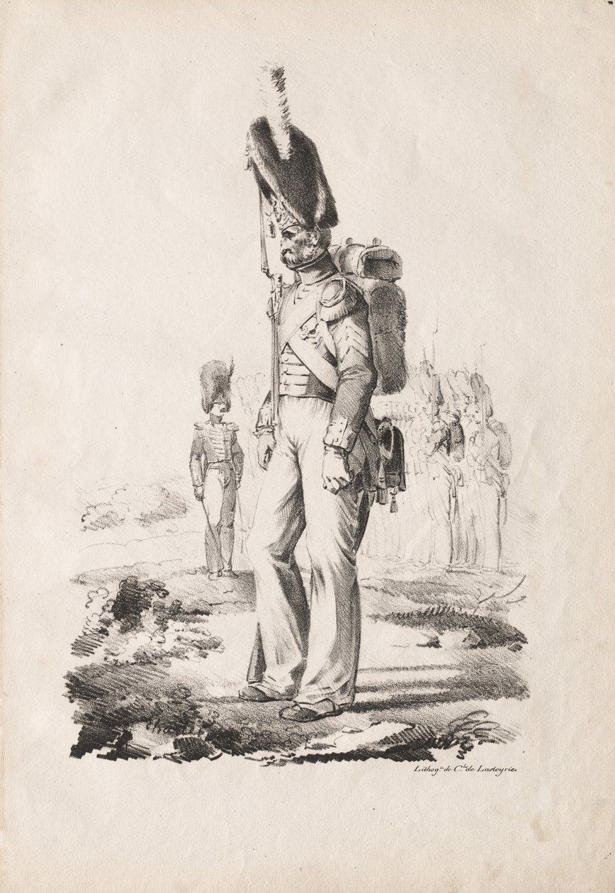 Militære kostumer: Infanteri Sargent af Nicolas Toussaint Charlet