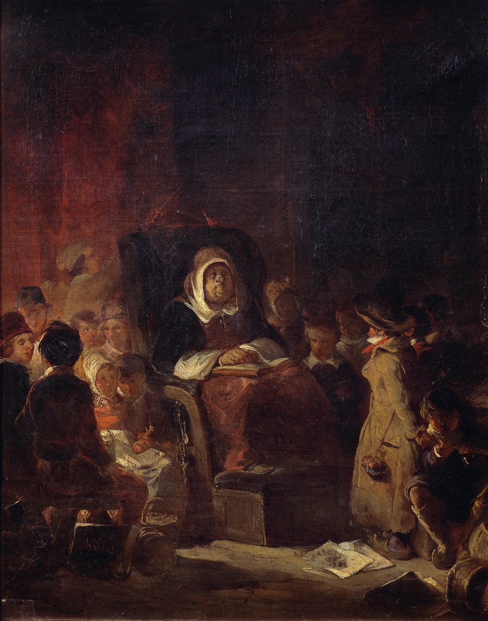 Skolelærerinden af Nicolas Toussaint Charlet
