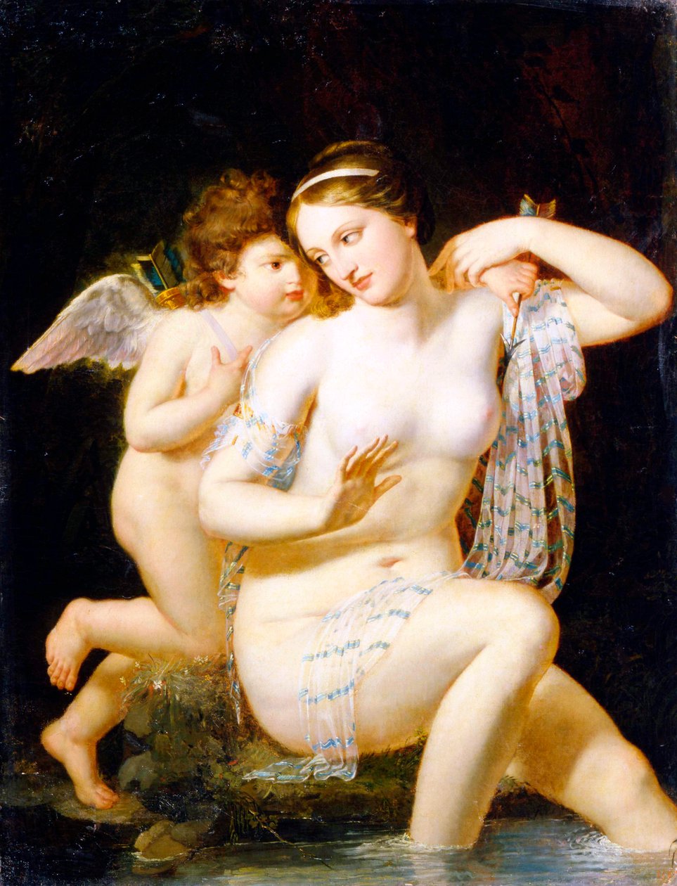 Venus og Amor, 1792. af Nicolas de Courteille