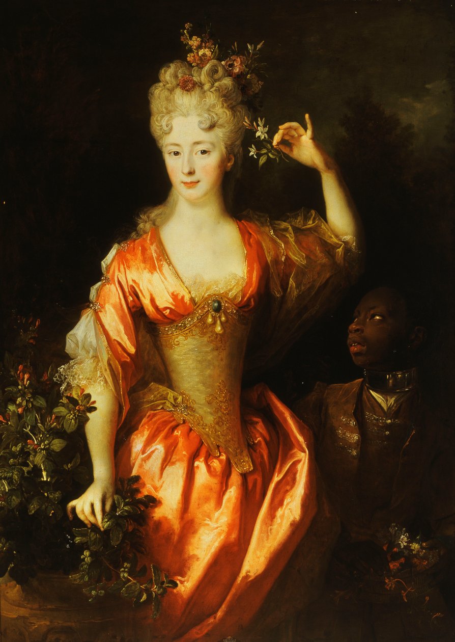 Portræt af Marie-Marguerite-Elizabeth d"Algere af Nicolas de Largillière