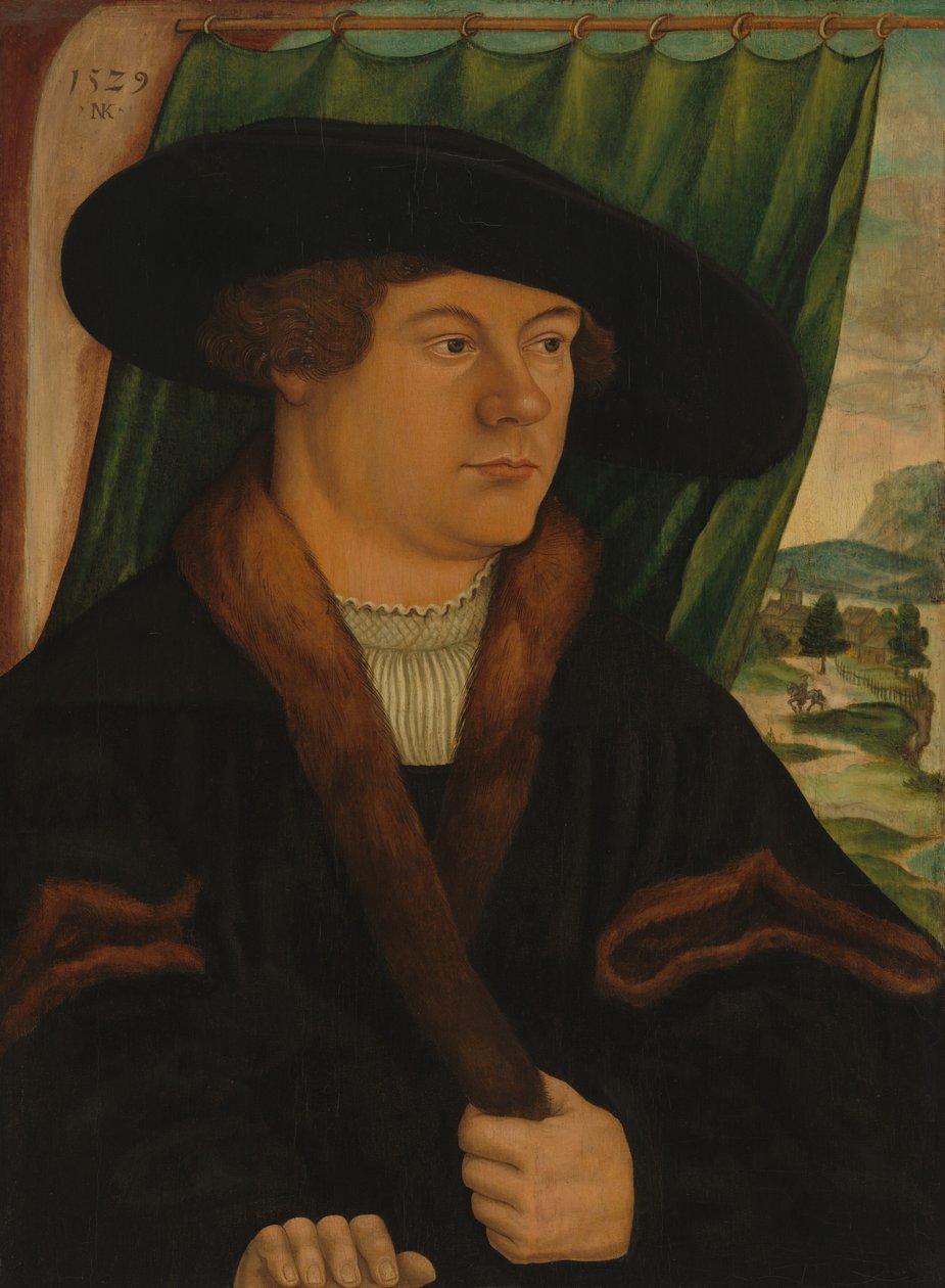 Portræt af en adelsmand, 1529. af Nicolaus Kremer